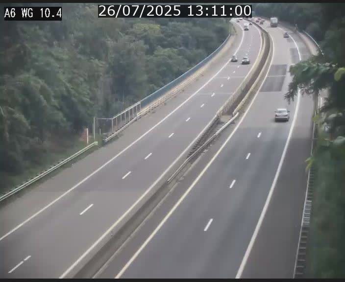 Traffic live webcam Luxembourg Mamer - A6 - BK 10.4 - direction Luxembourg/France/Allemagne