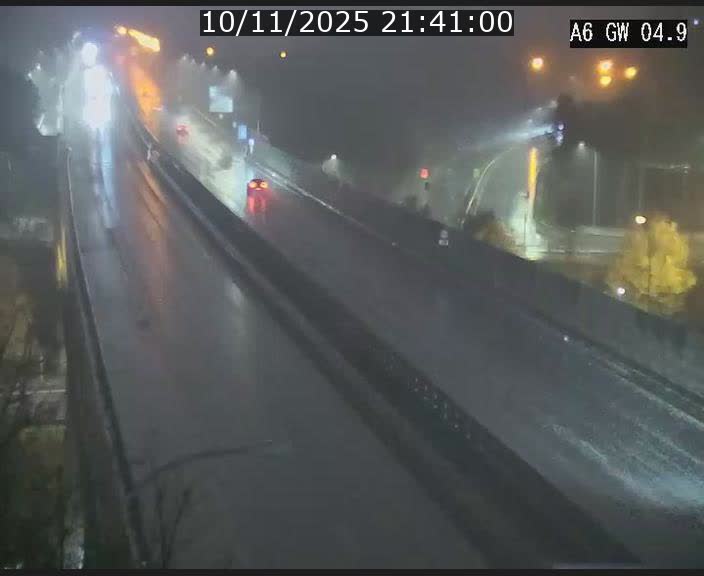 Traffic live webcam Luxembourg Croix de Cessange - A6 - BK 4.9 - direction Belgique
