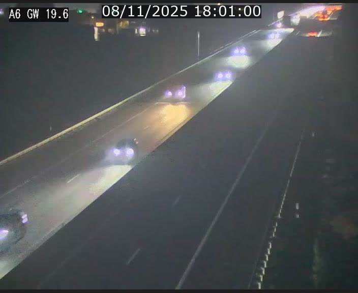 Traffic live webcam Luxembourg - Steinfort - A6 - BK 19.6 - direction Belgique