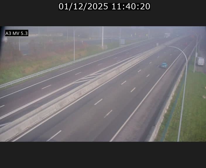 Webcam à l'Aire de Berchem au Luxembourg sur l'A3. Vue orientée vers la France