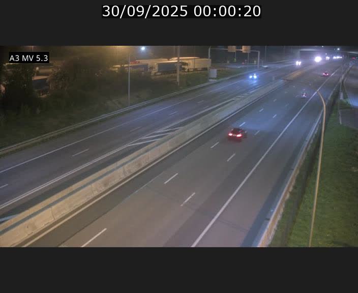 Webcam à l'Aire de Berchem au Luxembourg sur l'A3. Vue orientée vers la France