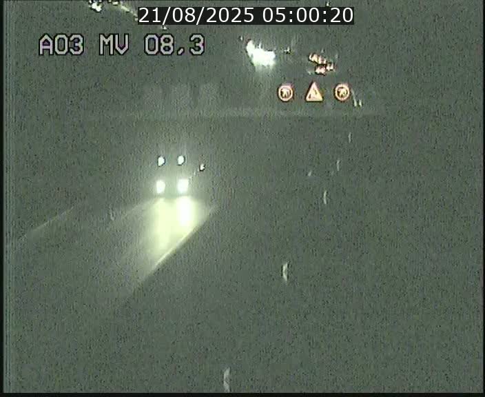 Webcam Autoroute après la Croix de Bettembourg en direction de Luxembourg sur l'A3
