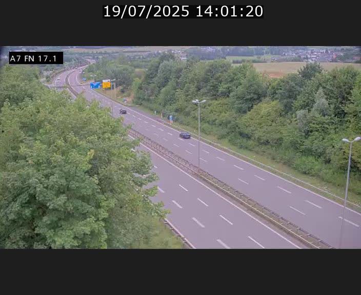 Caméra trafic Luxembourg - A7, Merscherbierg direction Mersch