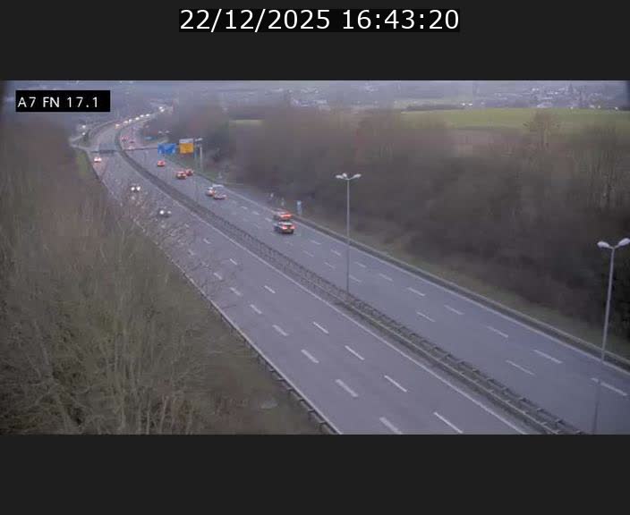 Caméra trafic Luxembourg - A7, Merscherbierg direction Mersch