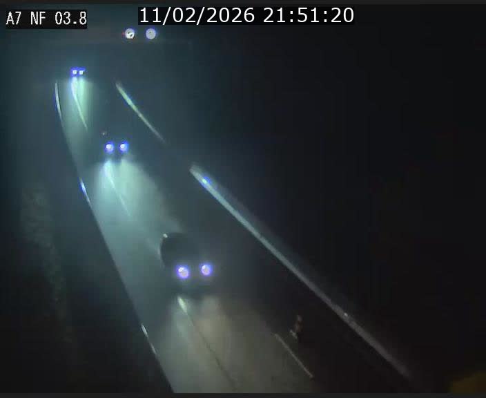 Webcam autoroute A7 au Luxembourg à la sortie du Tunnel Stafelter vers le Nord