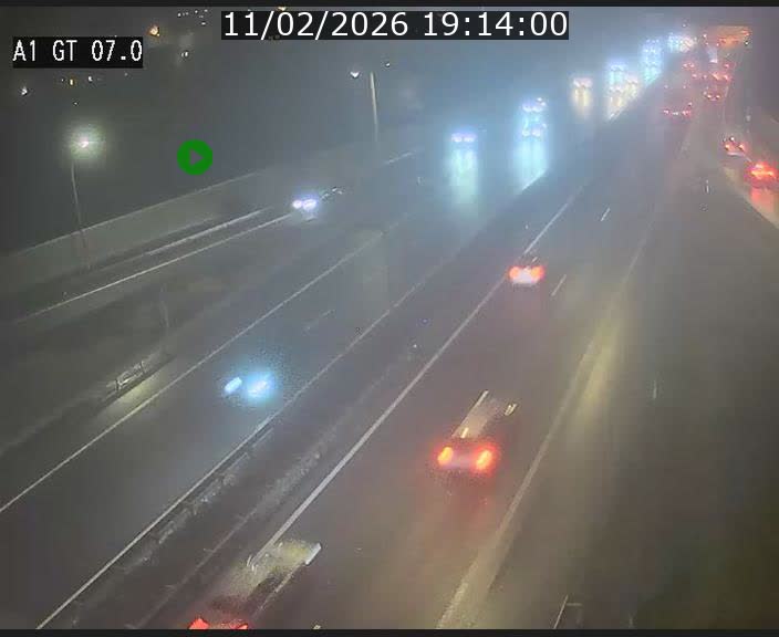 Traffic live webcam Luxembourg Cents - A1 direction Kirchberg - BK 7
