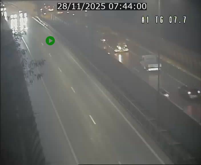 Traffic live webcam Luxembourg Kirchberg - A1 direction Luxembourg-ville - BK 7.7