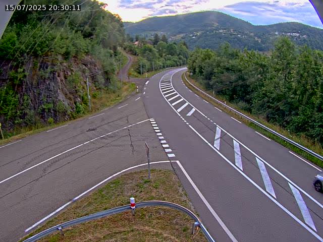 Caméra autoroute France - N66, col du Bussang direction Remiremont