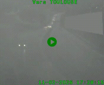 Caméra routière sur l'autoroute A20 à Noailles, en périphérie de Brive-la-Gaillarde. Vue orientée vers Toulouse