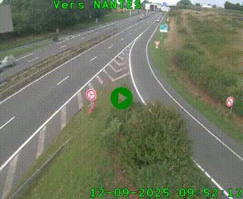 Webcam N147 au nord de Poitiers et à la jonction avec la A10