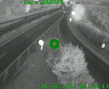 Webcam N147 au nord de Poitiers et à la jonction avec la A10