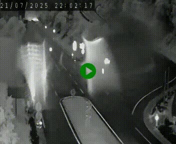 Webcam routière sur la N122 au niveau du Tunnel du Lioran. Vue de l'entrée côté Aurillac.