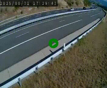Caméra autoroutière France - A75, Engayresque, entre Millau et Séverac-le-Chateau, en direction de Montpellier