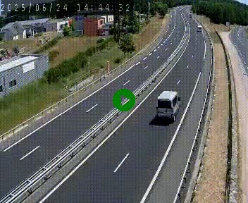 Caméra autoroute A75 à hauteur du col du rocher blanc en direction de Montpellier