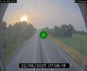 Webcam sur le périphérique de Rennes (N136) à hauteur du quartier Bréquigny, au sud de la ville
