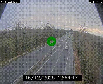 Webcam sur le périphérique de Nantes (N844) après la Porte de Bouguenais, à l'ouest de la ville