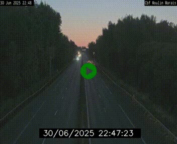 Webcam sur le périphérique de Nantes (N844) entre la Porte de Saint-Luce et la Porte d'Anjou, à l'est de la ville
