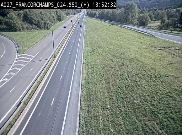Caméra autoroutière à proximité du circuit de Spa-Francorchamps à Stavelot sur l'A27/E42
