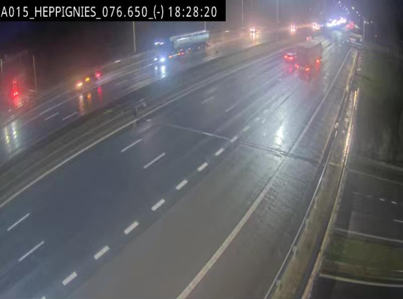 Webcam autoroute Belgique - Heppignies - E42 direction Namur - BK 76.4