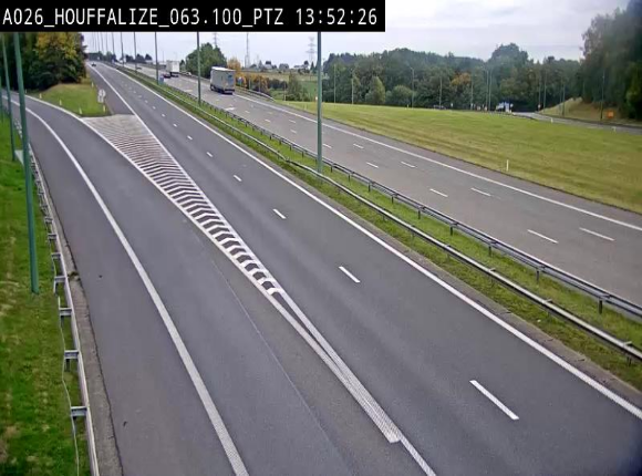 Caméra autoroute Belgique - Houffalize, E25 direction Liège
