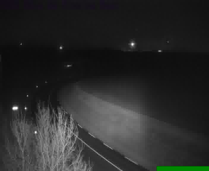 Webcam sur la D603 située en haut de la Côte de Zimming. Vue orientée vers Saint-Avold.