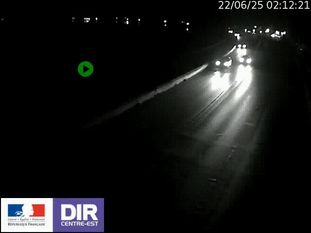 Webcam sur le quai Parjot à Vienne, aux Portes de Lyon, sur la Nationale 7, à la jonction avec le boulevard du Rhône-nord (D1407), caméra orientée vers Lyon