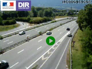 Webcam sur la Nationale 201 à hauteur de la sortie Chambéry-Nord, avant à la jonction entre l'A41 et l'A43, en direction de Lyon