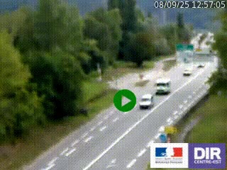 Webcam info trafic à proximité de Vizille sur la N85, au niveau du point de vue du Saut du Moine à Champagnier