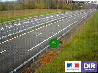 Webcam autoroute sur l'A77 à hauteur de Pouilly-sur-Loire en direction de Nevers