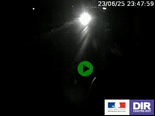 Webcam routière sur la RN7 à hauteur de Toulon-sur-Allier, entre Moulins et Vichy