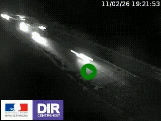 Webcam au niveau du col de Bois Clair à hauteur de Cluny sur la N79. Vue orientée vers Mâcon