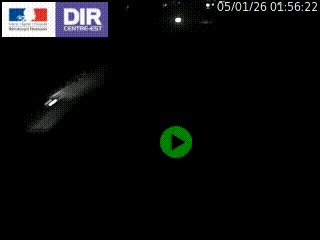 Webcam traffic à Grenoble-sud sur l'autoroute A480. Vue orientée vers l'entrée et la sortie de Grenoble