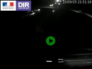 Webcam traffic à Grenoble-sud sur l'autoroute A480. Vue orientée vers l'entrée et la sortie de Grenoble
