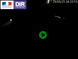 Webcam traffic à Grenoble-sud sur l'autoroute A480. Vue orientée vers l'entrée et la sortie de Grenoble