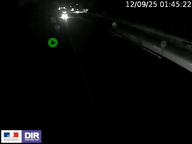 Webcam à Bron sur l'A43 à la jonction avec le boulevard périphérique de Lyon (D383). Vue orientée vers Lyon