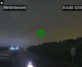 Webcam routière sur N338 à hauteur de Grand-Quevilly en périphérie de Rouen. Vue orientée vers Rouen