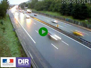 Webcam routière à Saint-Etienne-Terrenoire sur la RN88 avant la jonction entre l'A72 et le Boulevard Périphérique de Saint-Etienne