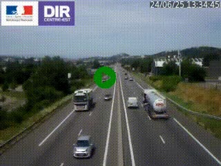 Caméra autoroute à Saint-Etienne (Les Littes) à hauteur du Ikea Saint-Etienne sur l'A72 en direction de Roanne