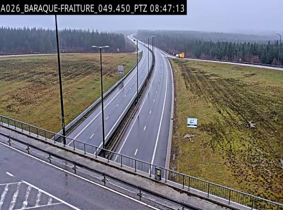 Webcam à la Baraque de Fraiture à la jonction entre l'E25 et la N89 à hauteur de Vielsalm