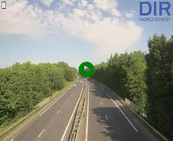 Webcam sur le périphérique de Caen (N814) à l'est de la ville, à Mondeville hauteur de la sortie 2, Presqu'île-Rives de l'Orne, au bout de l'autoroute A13