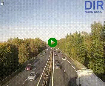 Webcam sur le périphérique de Caen (N814) à l'est de la ville, à Mondeville hauteur de la sortie 2, Presqu'île-Rives de l'Orne, au bout de l'autoroute A13