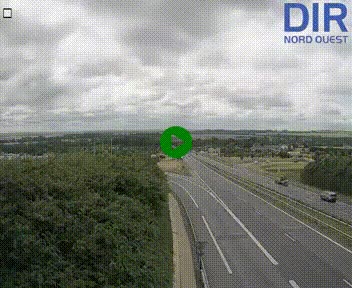 Webcam au début de l'A84 sur le périphérique Ouest de Caen (N814) à hauteur de la sortie 9, Porte de Bretagne
