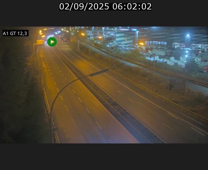 Traffic live webcam Luxembourg Senningerberg - A1 direction Allemagne - BK 12.3