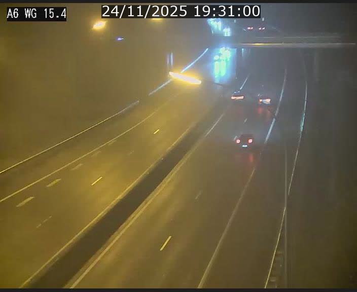 Traffic live webcam Luxembourg Capellen - A6 - BK 15.4 - direction Luxembourg/France/Allemagne