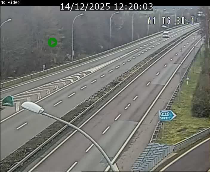 Traffic live webcam Luxembourg Grevenmacher - A1 direction Luxembourg - BK 30.1