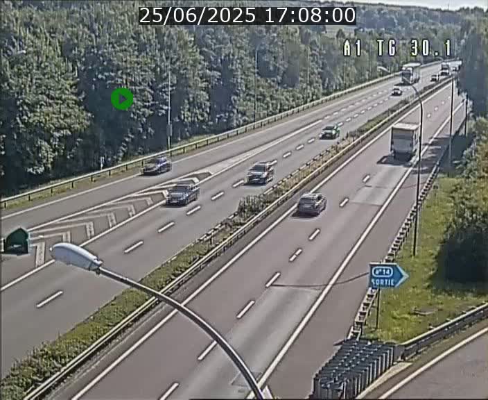 Traffic live webcam Luxembourg Grevenmacher - A1 direction Luxembourg - BK 30.1