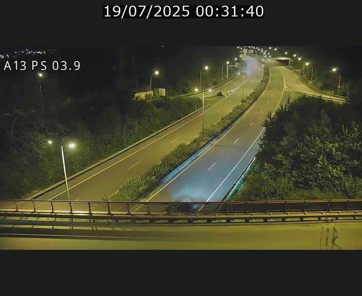 Traffic live webcam Luxembourg Differdange - A13 direction Esch-sur-Alzette - BK 3.9