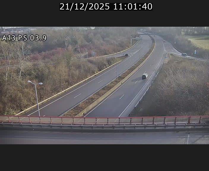 Traffic live webcam Luxembourg Differdange - A13 direction Esch-sur-Alzette - BK 3.9