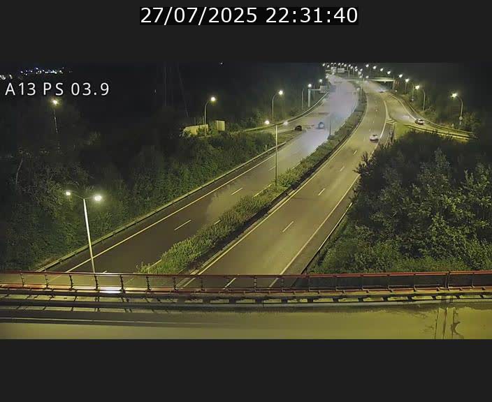 Traffic live webcam Luxembourg Ehlerange - A13 direction Esch-sur-Alzette - BK 6.8