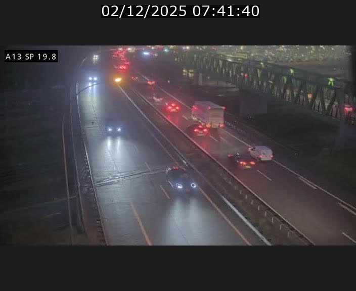 Traffic live webcam Luxembourg Croix de Bettembourg - A13 direction Esch-sur-Alzette - BK 19.8